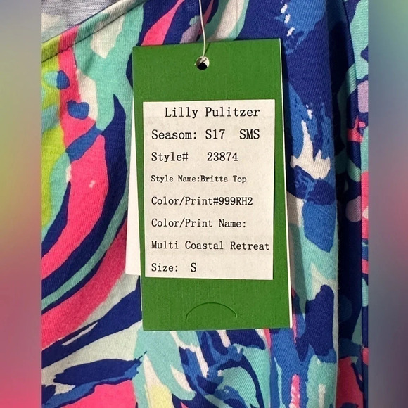 LILLY PULITZER RARE Sm Britta Top One Shoulder Drape Cape Dolman SAMPLE Resort - Picture 5 of 10